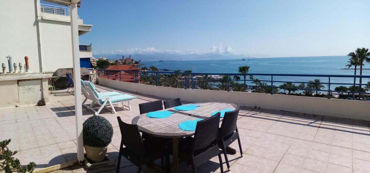 Appartement Rooftop Vue Mer Antibes Bagian luar foto
